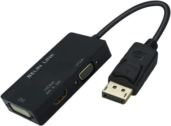 OEM ADAPTER 4-em-1 Displayport para HDMI / DVI / VGA