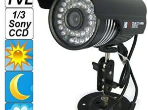 CF2086C 1/4″ SONY CCD IR NIGHT VISION CAMERA, 12,0MM LENSE W/24 IR LED, HIGH QUALITY, PAL / NTSC 1/60 FPS.