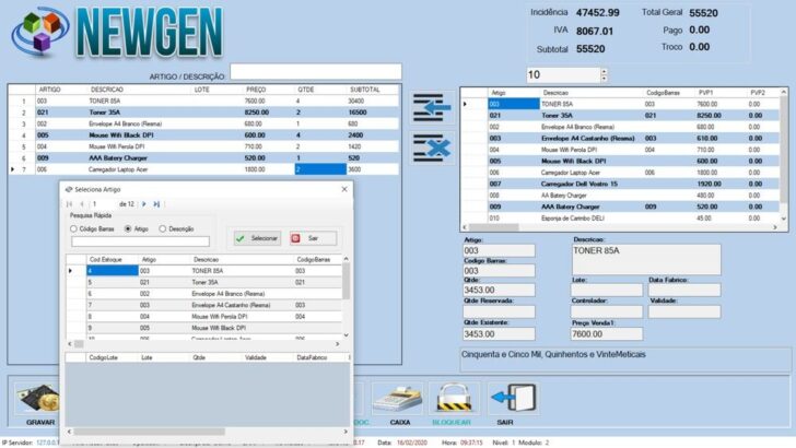 NEWGEN ERP – Ponto de Vendas e Gestão de Estoque