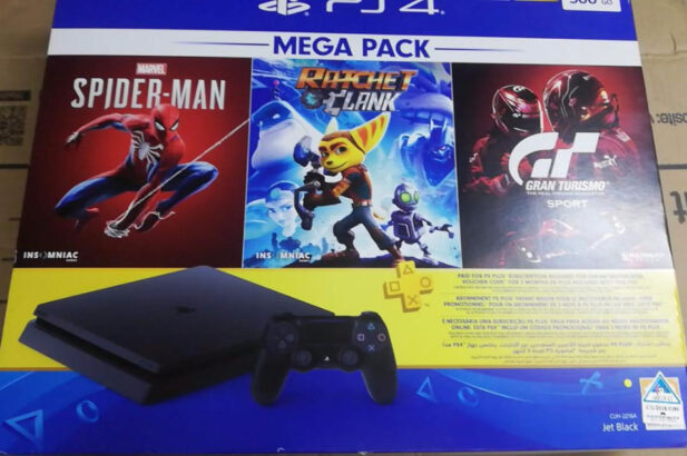 PlayStation 4 500GB + 3 Jogos Selados AO MELHOR PREÇO