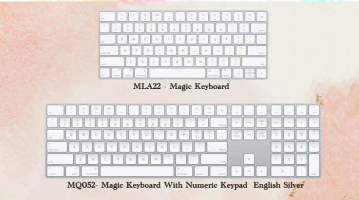 Magic keyboard iMac model MLA22