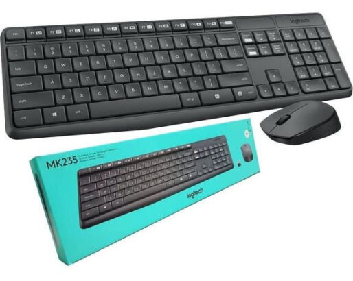 Conjunto de mouse e teclado wireless