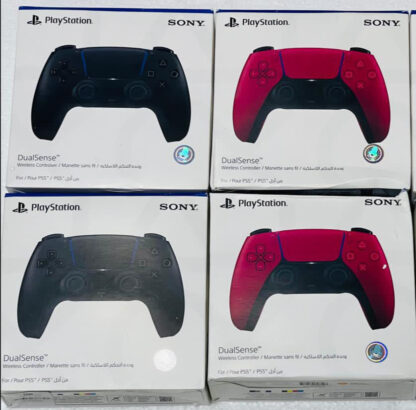 Joysticks para PS5 vermelhos e pretos