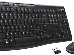 Teclado e mouse sem fio Logitech Combo MK270