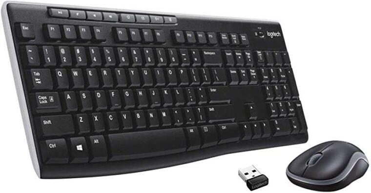 Teclado e mouse sem fio Logitech Combo MK270