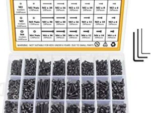 INNER 6 ANGLE TYPE SCREWS & NUTS (Price p/set)