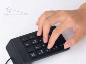 Teclado numérico com fio USB 2.0  ideal para aplicativos financeiros e de contabilidade de planilhas