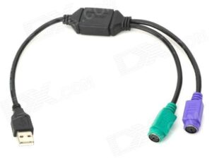 ADAPTADOR PS2 FÊMEA / USB MASCULINO