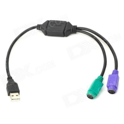 ADAPTADOR PS2 FÊMEA / USB MASCULINO