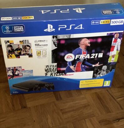 Ps4 500gb slim + FIFA 21 na caixa selado