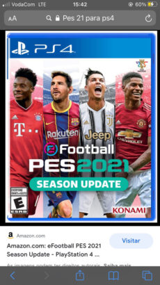 Discos de  ps4, FIFA 21 e PES 21