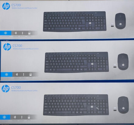 Teclado e mouse wireless HP