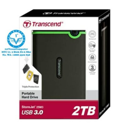 4TB TRANSCEND 2.5″ ANTISHOCK EXTERNAL USB 3.0 HDD TYPE – C