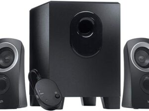 Z213 Logitech Speakers Z313 2 1 3 5mm 25 watts (RMS) Convenient control pod with headphone jack Compact subwoofer Black2