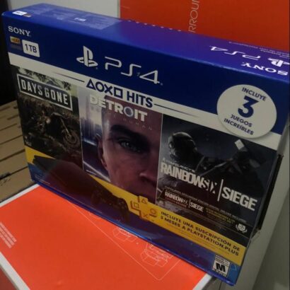 PlayStation 4 1TB + 1Joystick + 3 Jogos