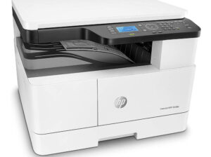 ” HP LaserJet A3 MFP M438n 22PPM, Impressão, Digitalização – A3, Cópia, Fax, USB 2.0 + 10/100/1000 INTERFACE LAN (TONER – W1335A) “