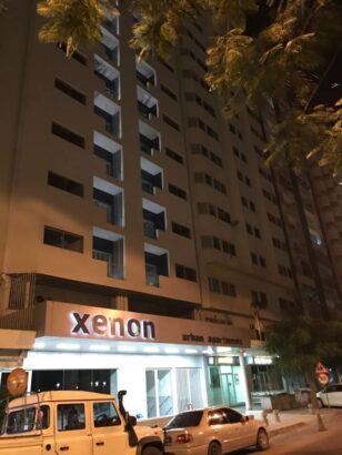 Apartamento T1 Mobilado no Condominio Xenon, Vista ao Mar