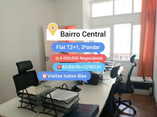 Bairro Central, Flat T2+1, 3⁰ andar,